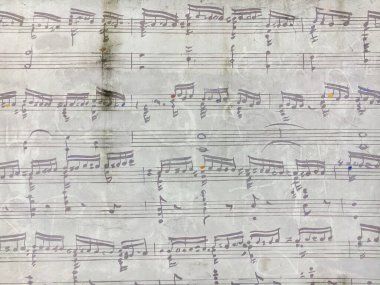 Chopin notaları Varşova Chopin Müzesi yakınlarındaki duvarda..