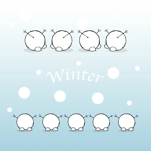 Invierno — Vector de stock