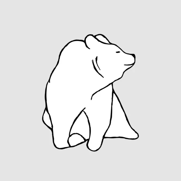 북극곰, 벡터 — 스톡 벡터