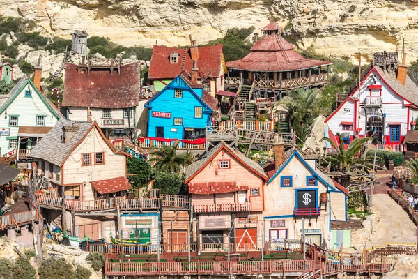 Popeye Village, Malta Rechtenvrije Stockfoto's