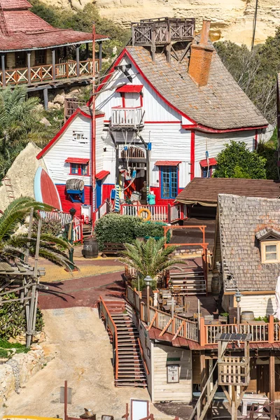 Popeye Village, Malta Rechtenvrije Stockafbeeldingen