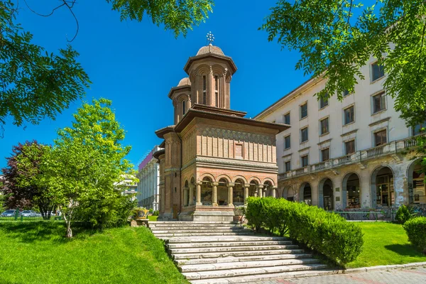 Cretulescu церква, Орієнтир Бухареста — стокове фото