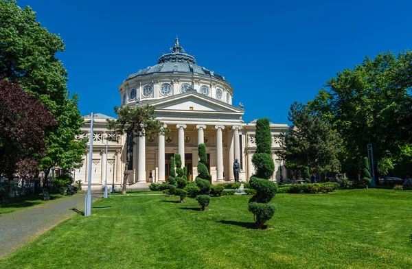 The Romanian Atheneum, Bucharest, Romania — стоковое фото