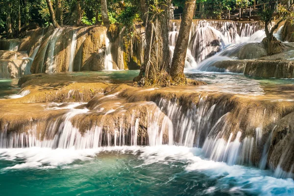 Tad Sae waterfall, Luang Prabang, Laos — Stock Photo, Image