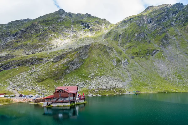 Balea Lake, Fagaras mountaines, Romania Stock Image