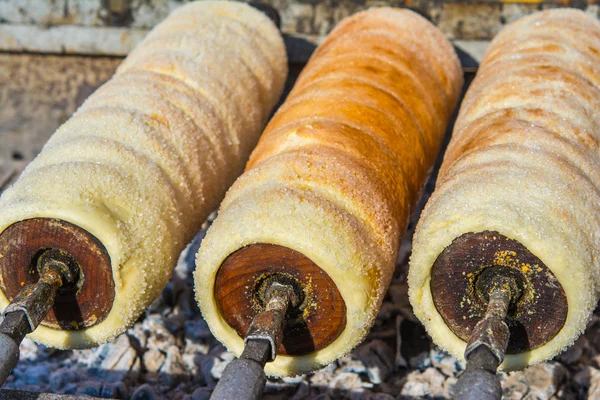 Cocinar kurtos kalacs — Foto de Stock