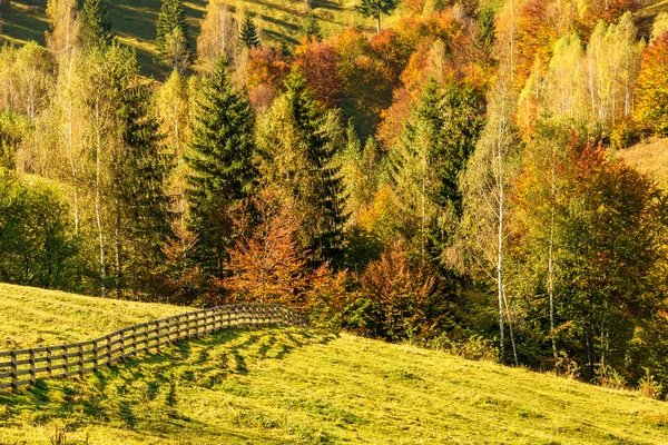 Paisaje rural en un pueblo rumano — Foto de Stock