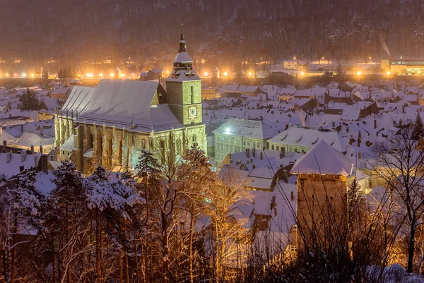 Die schwarze Kirche, Brasov, Rumänien — Stockfoto