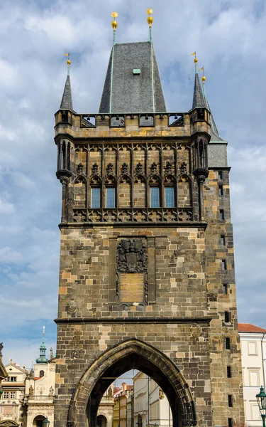 The gothic Powder tower in Prague, Czech Republic. — Stock Photo, Image
