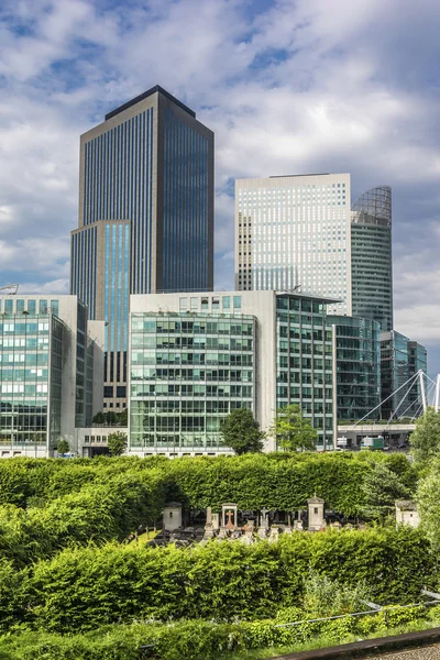 Überblick über das Geschäftsviertel in Paris, Frankreich — Stockfoto