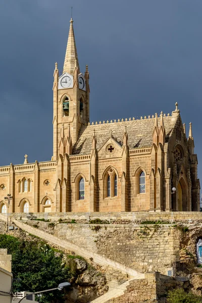 Lourdes kostel, Gozo, maltské — Stock fotografie