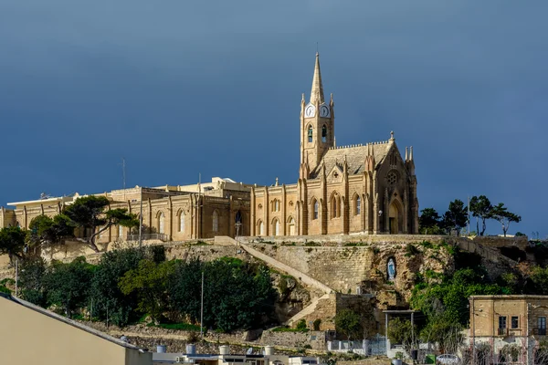 Lourdes kostel, Gozo, maltské — Stock fotografie