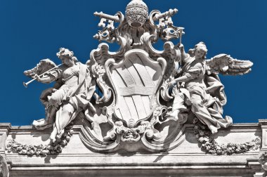 Fontana di trevi, detrail, Roma