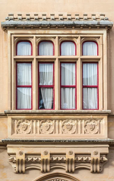 Gotisk stil byggnad, Mdina, Malta — Stockfoto