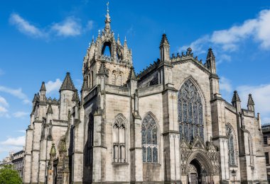 St Giles Katedrali, günbatımı, Edinburgh, İskoçya