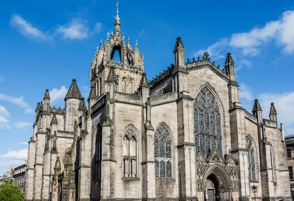 Catedral de St Giles al atardecer, Edimburgo, Escocia — Foto de Stock