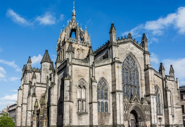 St Giles Cathedral bij zonsondergang, Edinburgh, Schotland — Stockfoto