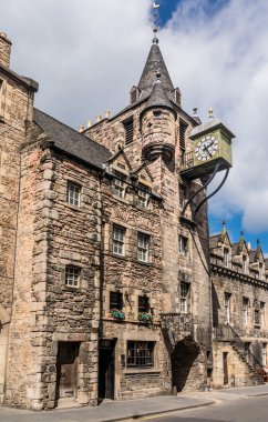 Canongate Toll Booth saat, Royal Mile Edinburgh, İskoçya