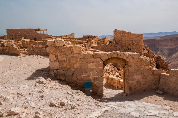 Ruines de la forteresse Masada, Israël. journée ensoleillée — Photo