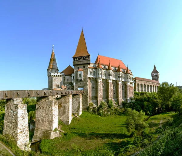 Corvin slott i Hunedoara, Rumänien — Stockfoto