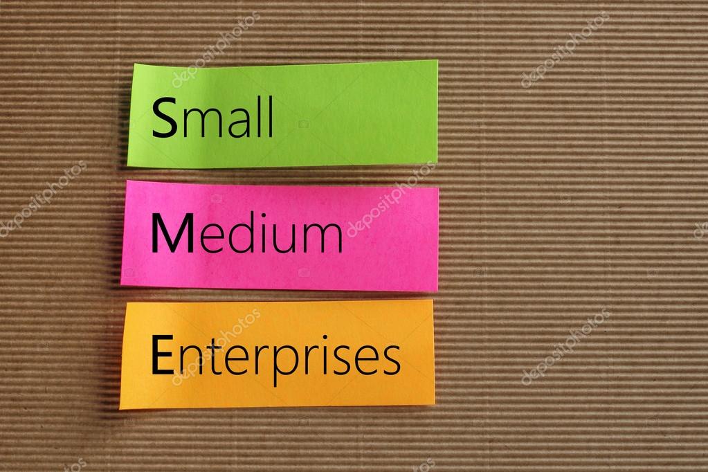 Small Medium-sized Enterprises (SME) text on colorful sticky note Stock ...