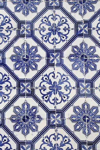 传统葡萄牙瓷砖背景 — 图库照片
