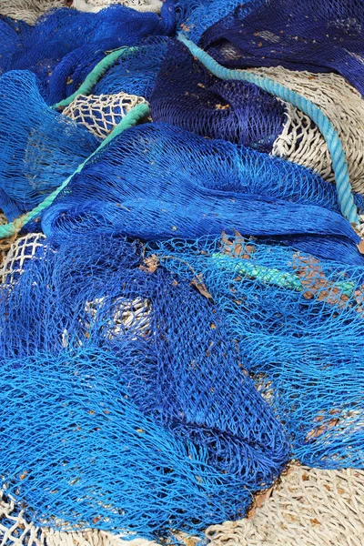 Asciugatura della rete da pesca al sole — Foto Stock