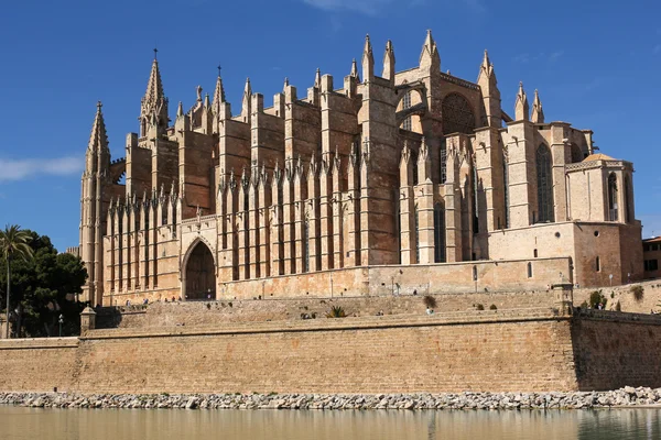 Katedry La Seu Palma w Palma de Mallorca, Hiszpania — Zdjęcie stockowe