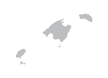 gri Balear Adaları Haritası