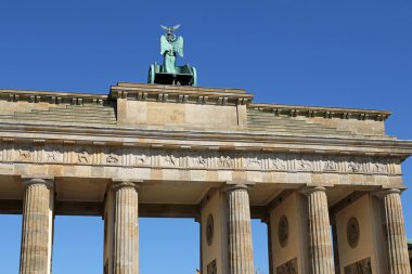 closeup Brandenburg Kapısı, Berlin, Almanya
