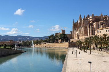 landcape of Palma de Mallorca, Majorca, Spain clipart