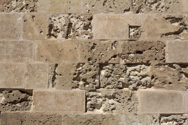 Ancient sandstone wall background — Stock Photo, Image