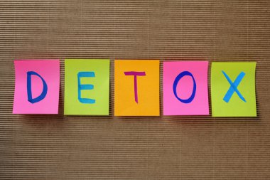 renkli yapışkan notlar kelime Detoks