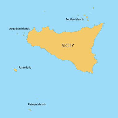 adlarla Adaları, İtalya'nın Sicilya bölgesinin harita