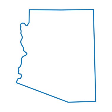 Arizona mavi soyut Haritası