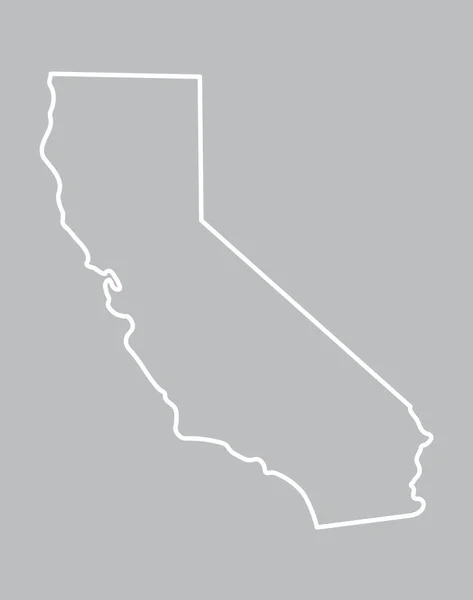 Mapa abstracto de California — Vector de stock