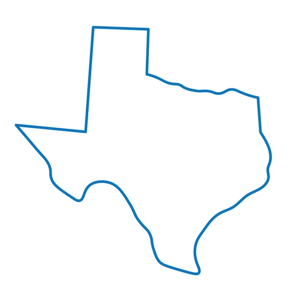 Анотація синій карту Техасу — стоковий вектор