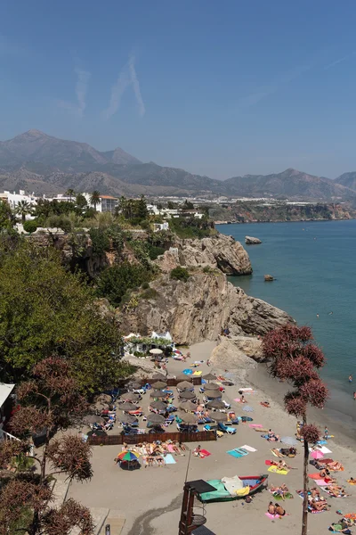 Nerja beroemde resort aan de costa del sol, malaga, Spanje — Stockfoto