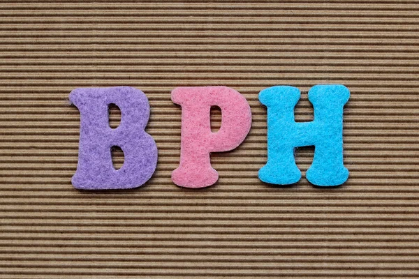 BPH (jóindulatú prosztata-megnagyobbodás) orvosi koncepció — Stock Fotó