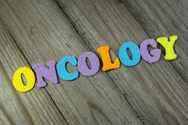 oncology word on wooden background