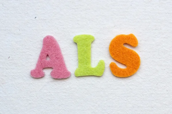 ALS (Esclerosis Lateral Amiotrófica) concepto médico — Foto de Stock