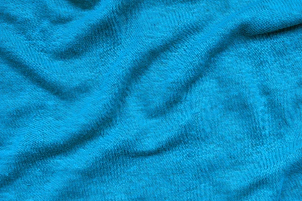 ブルー ウェーブのかかった生地のテクスチャ — ストック写真