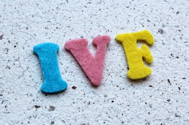 El yapımı kağıt doku IVF (ın Vitro fertilizasyon) kısaltma