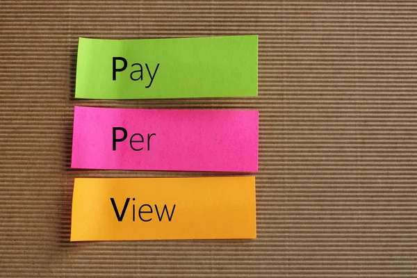 VOD (Pay-per-view) acronym on colorful sticky notes — Stock Photo, Image