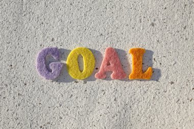 el yapımı kağıt dokusu üzerinde hedef kelime