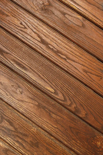 Planches de bois marron fond ou texture — Photo
