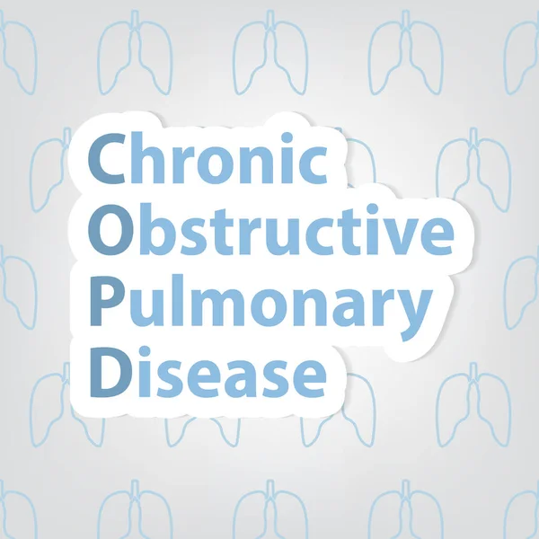 Copd 慢性閉塞性肺疾患の概念 ベクトル図 — ストックベクタ