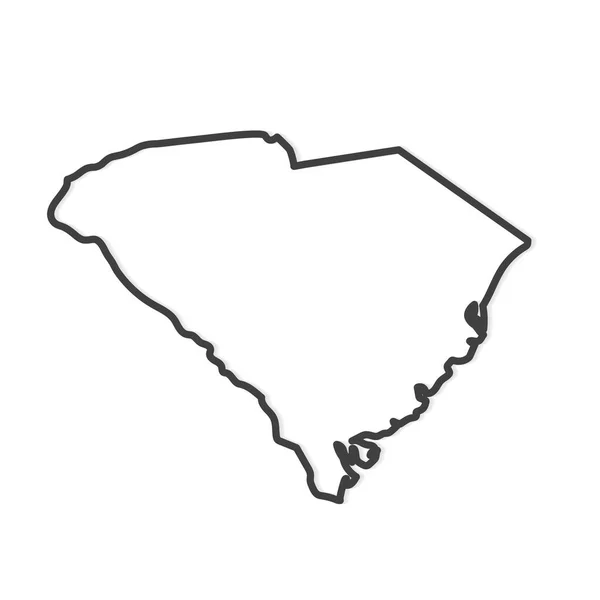 South Carolina State Vector Illustration — 스톡 벡터