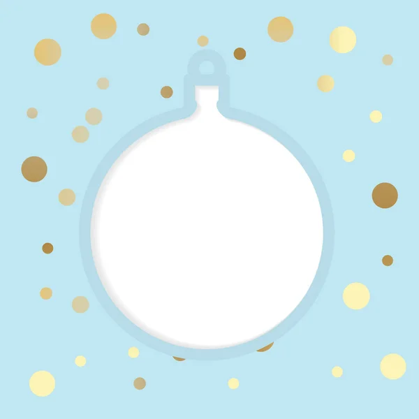 Carte Vœux Boule Noël Illustration Vectorielle — Image vectorielle