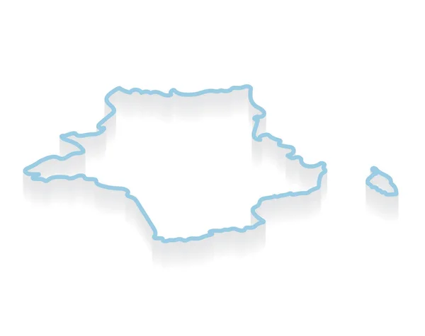 Schéma Isométrique Carte France Illustration Vectorielle — Image vectorielle